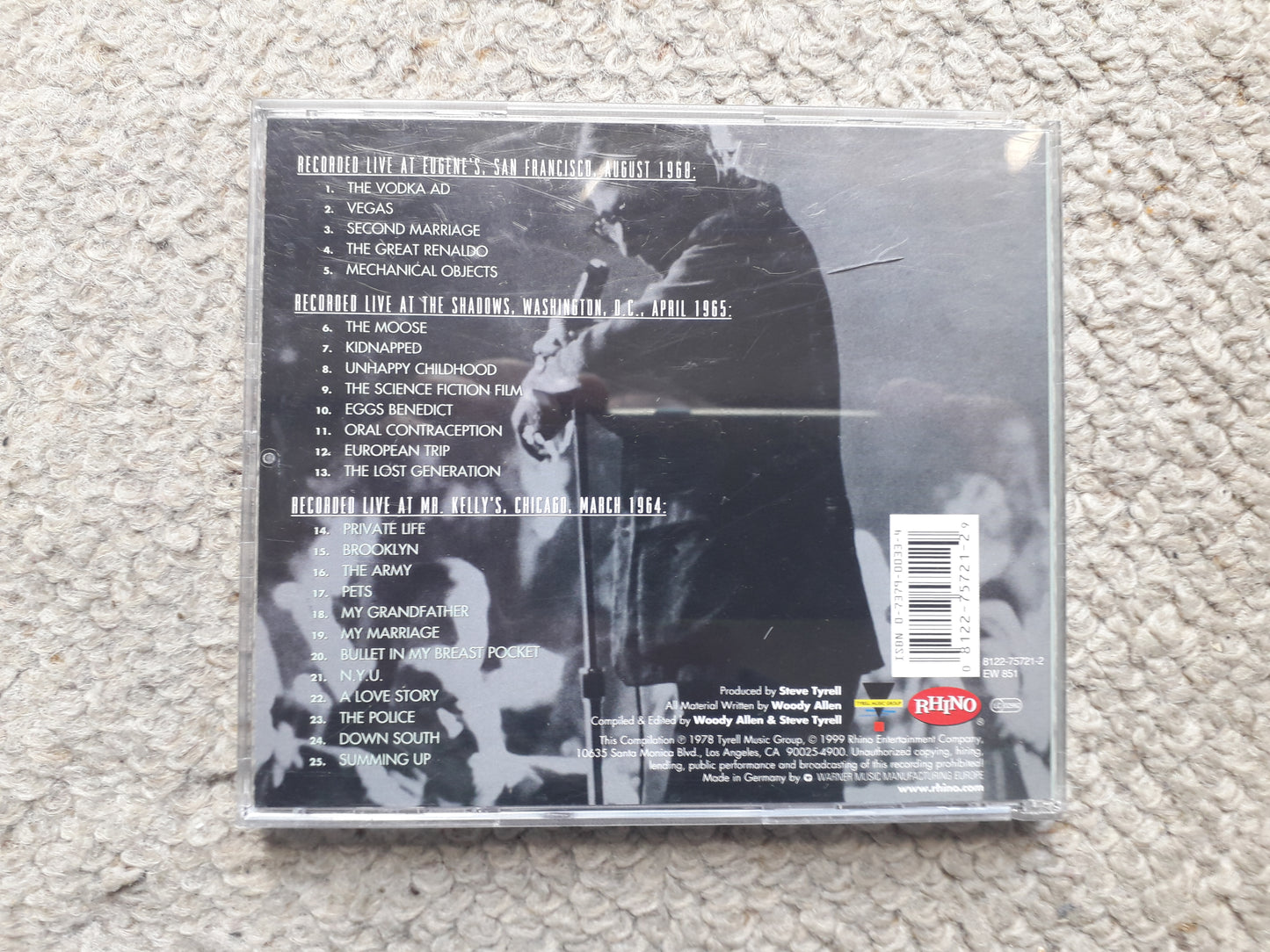 Woody Allen-Standup Comic CD (8122-75721-2)