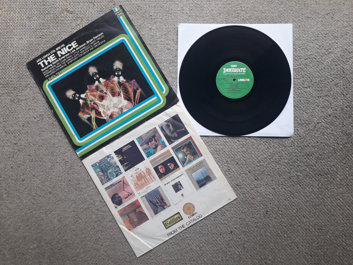 Nice –Ars Longa Vita Brevis LP (ZNLIM 330489) Italian