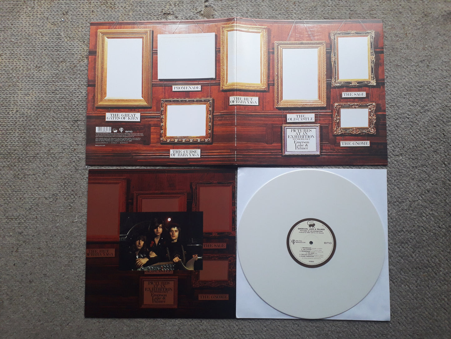 Emerson, Lake & Palmer‎–Pictures At An Exhibition LP White 50th Anniversary Edition (BMGCAT521LPX)