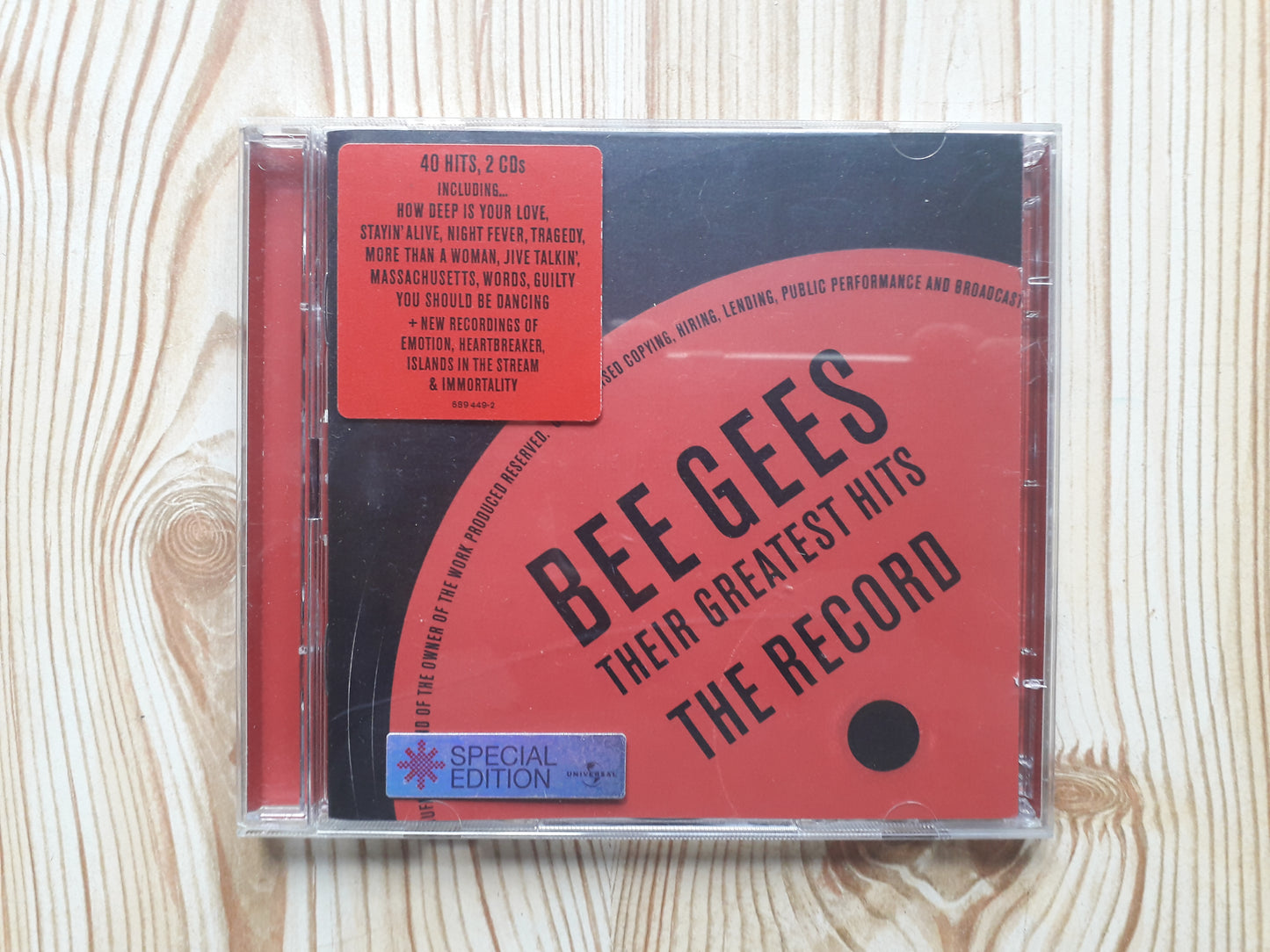 Bee Gees Their Greatest Hits The Record Dbl CD (589 449-2)