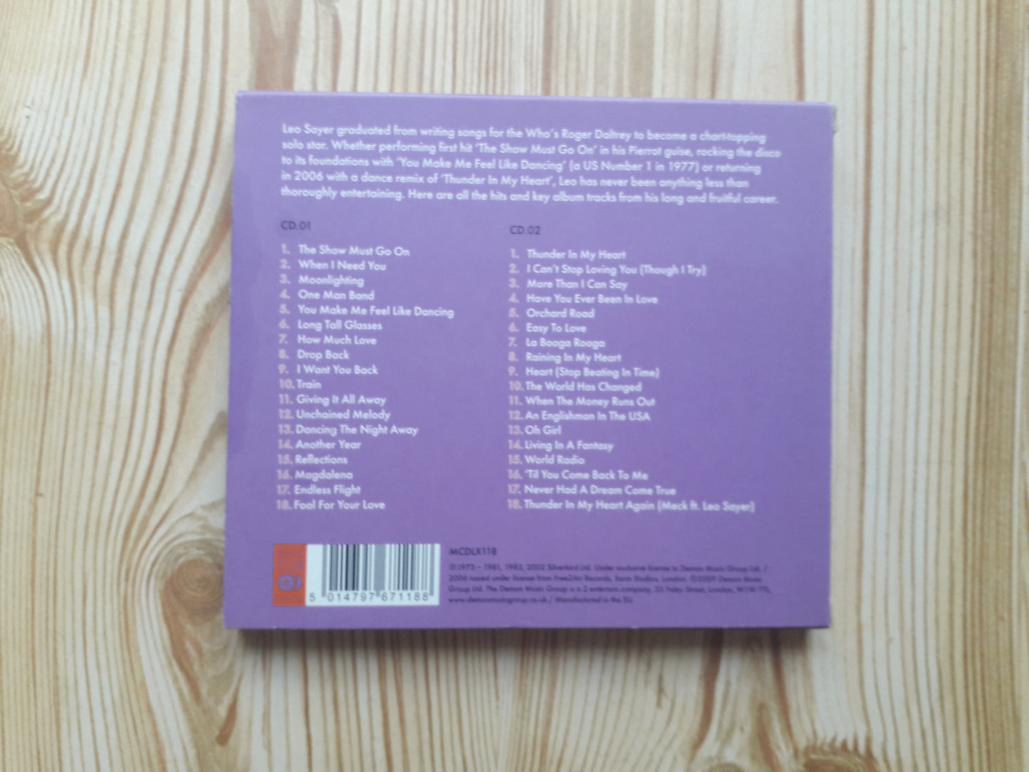 Leo Sayer-The Show Must Go On The Very Best Of Double CD (MCDLX118_)