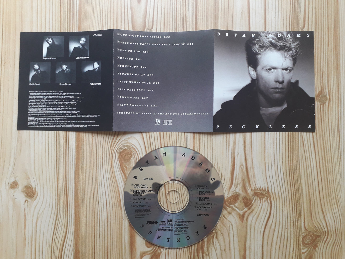 Bryan Adams-Reckless CD (CDA 5013)