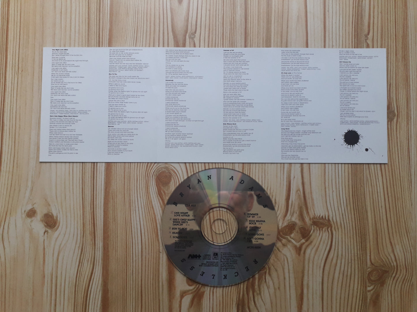 Bryan Adams-Reckless CD (CDA 5013)