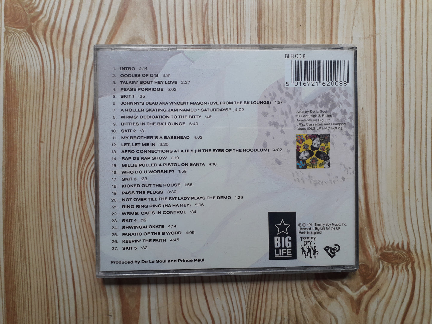 De La Soul-De La Soul Is Dead CD (BLR CD8)
