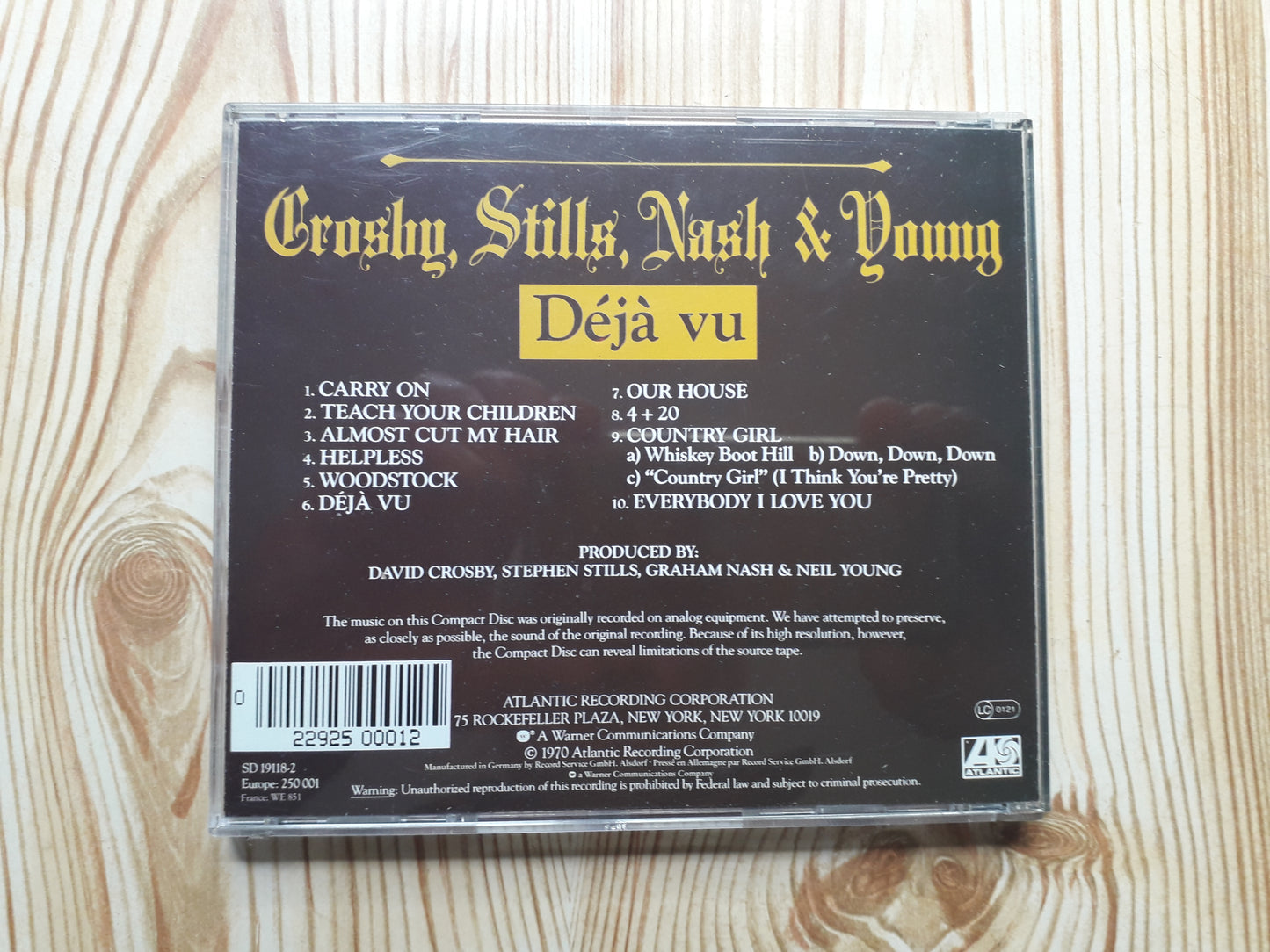 Crosby, Stills, Nash & Young–Déjà Vu CD (SD 19118-2)
