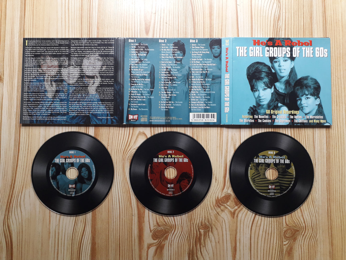 Various–He's A Rebel - The Girl Groups Of The 60's Triple CD Set
