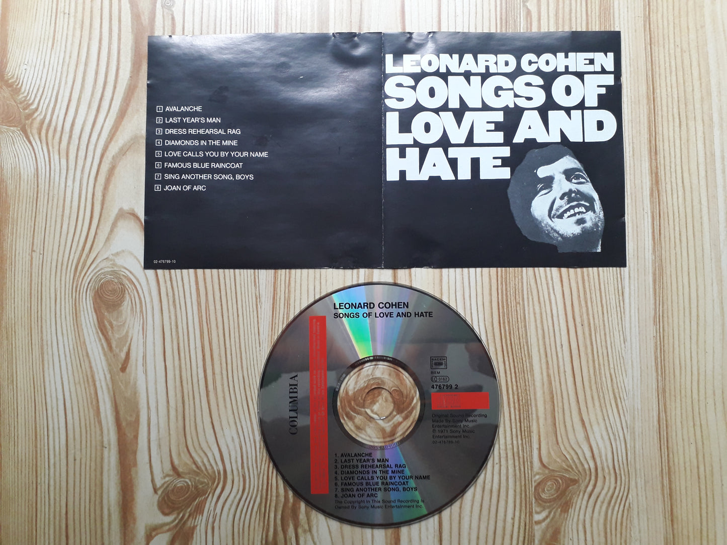 Leonard Cohen-Songs Of Love And Hate CD (476799 2)