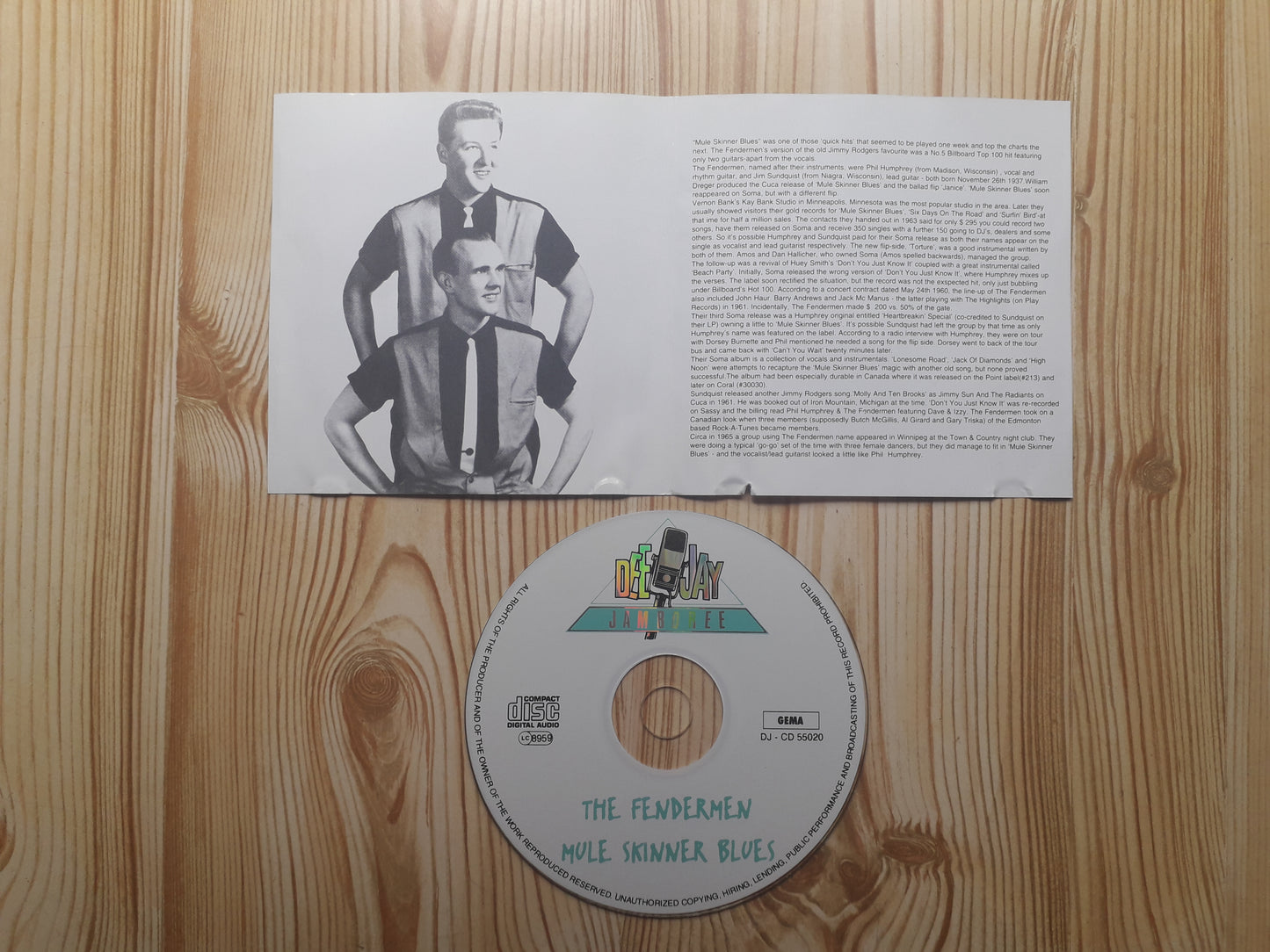 Fendermen–Mule Skinner Blues CD (DJ-CD 55020)