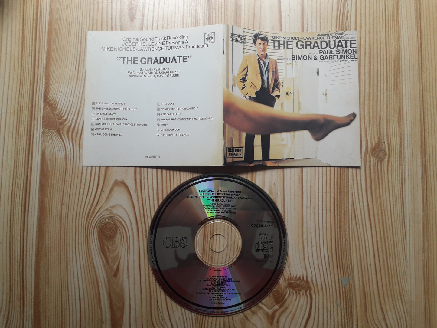 Simon & Garfunkel–The Graduate (Original Sound Track Recording) CD (CDCBS 32359)