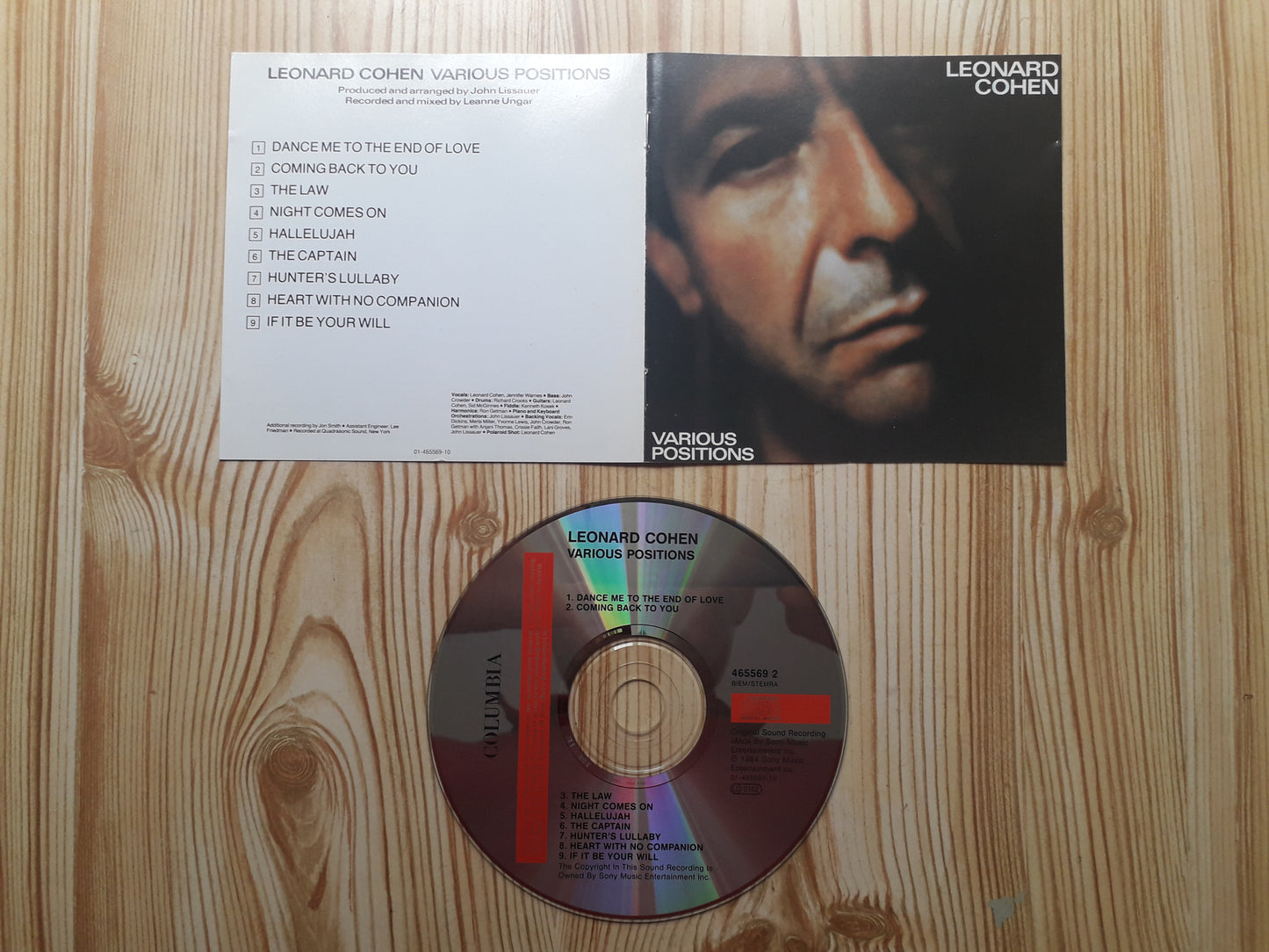 Leonard Cohen–Various Positions CD (465569 2)