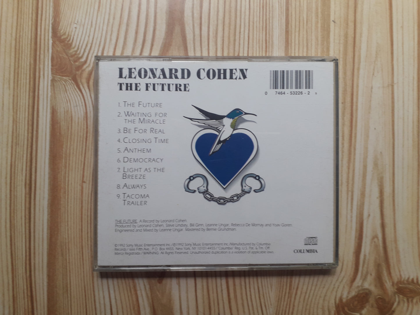Leonard Cohen-The Future CD (CK 53226)