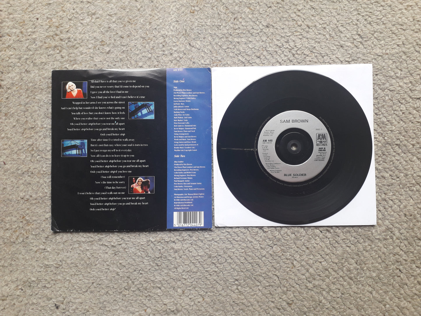 Sam Brown-Stop! 7" (AM 440)