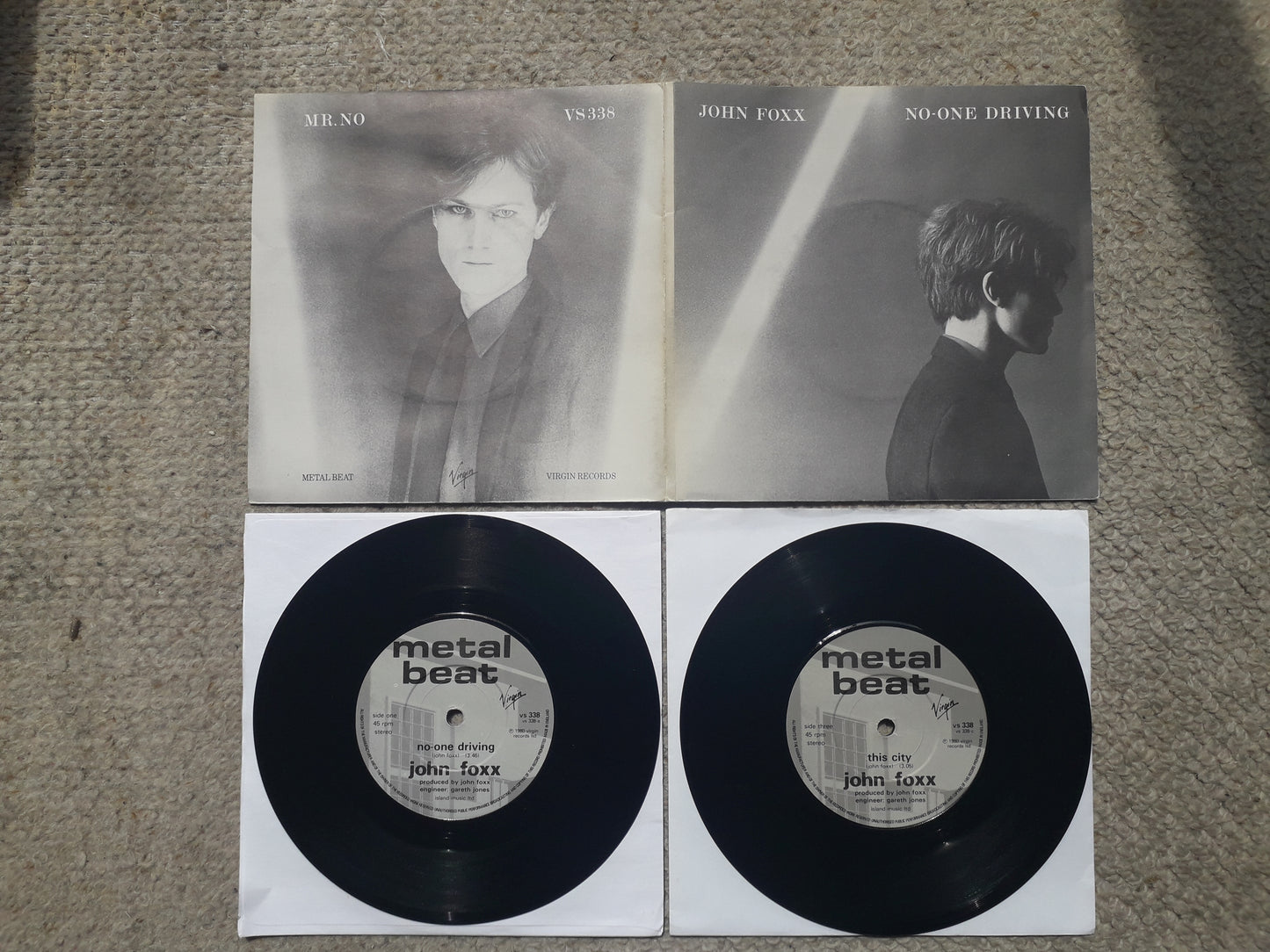 John Foxx-No-One Driving Dbl 7" (VS338)