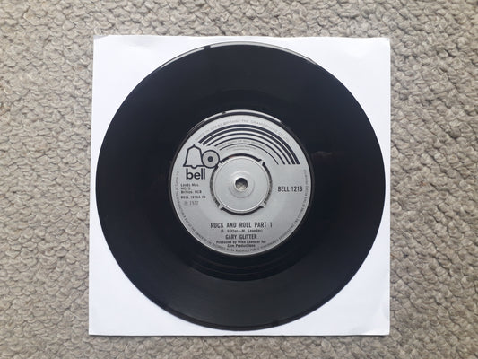 Gary Glitter-Rock And Roll Part 1 & 2   7" (BELL 1216)