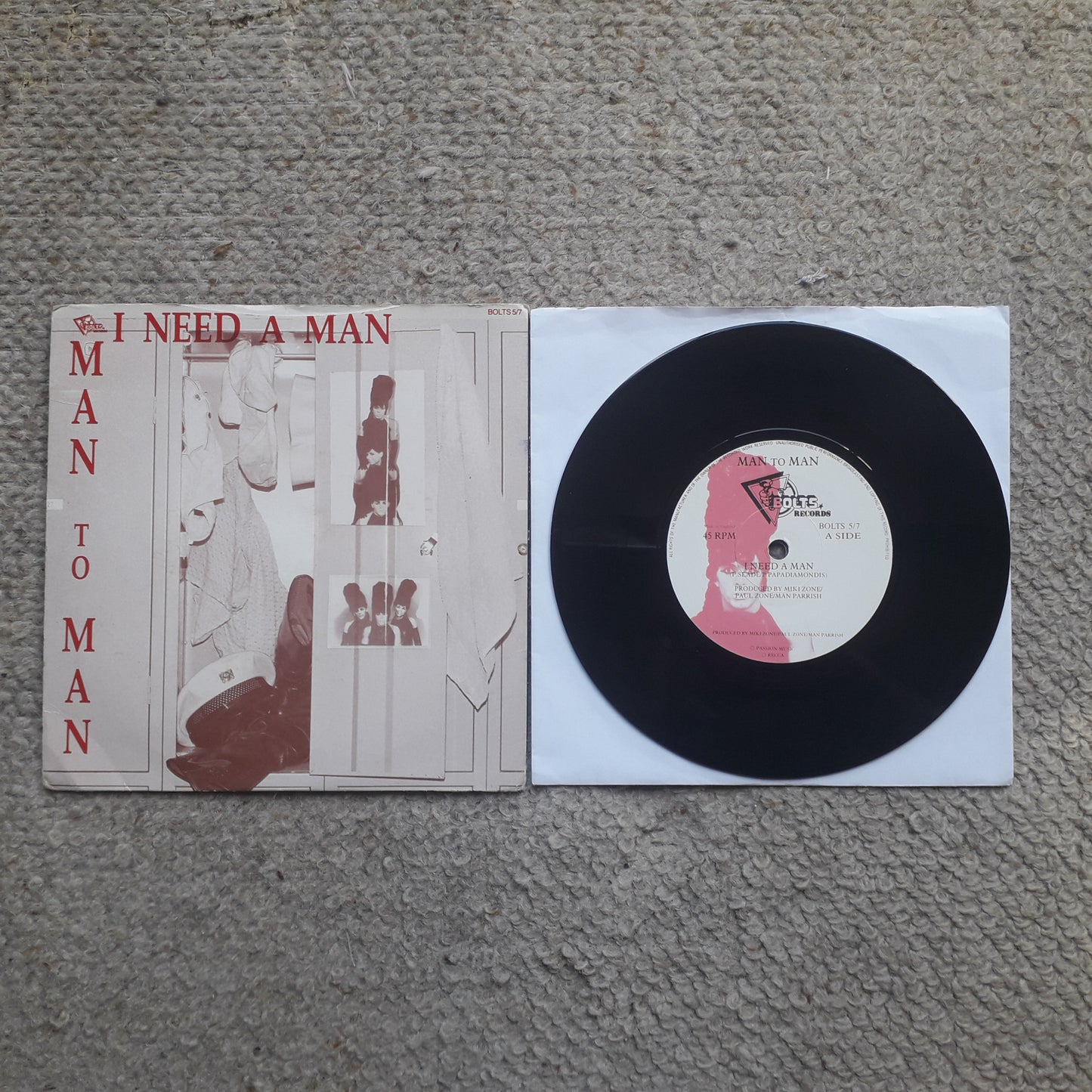 Man To Man-Energy Is Eurobeat 7" (BOLTS 5/7)