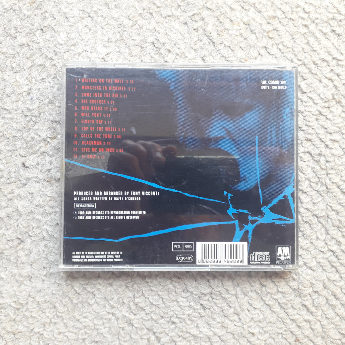 Hazel  O'Connor-Breaking Glass CD (CDMID 124)