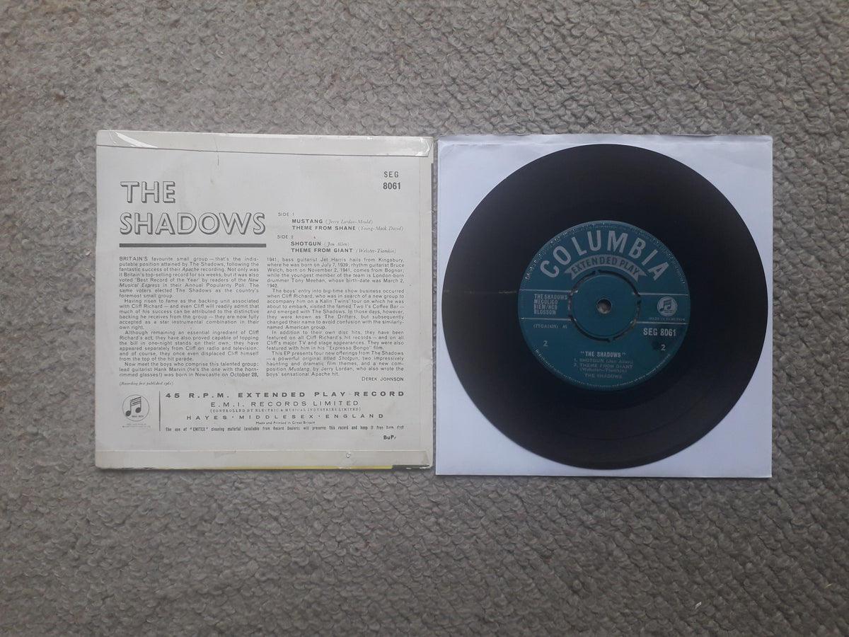 Shadows-The Shadows 7" EP (SEG 8061)