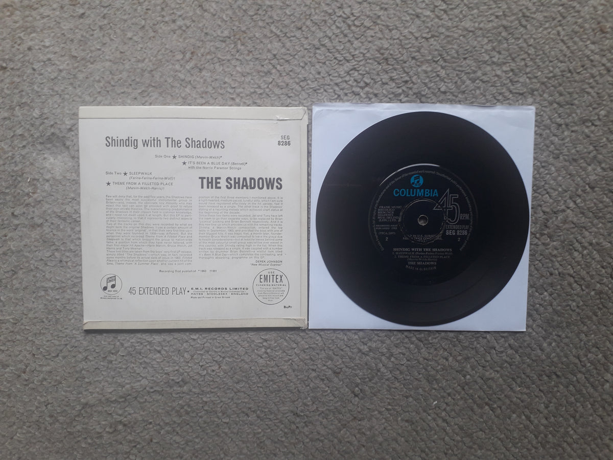 Shadows=Shindig 7" EP (SEG 8286)